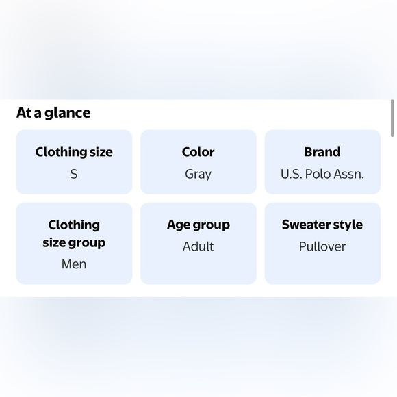 U.S. Polo Assn. Men's Gray Crewneck Sweater! NWT! Size small. - Picture 2 of 5